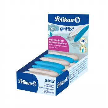 Pelikan griffix gomma triangolare, plastica TPE, impugnatura ergonomica, 1 pz., colori assortiti 300007862