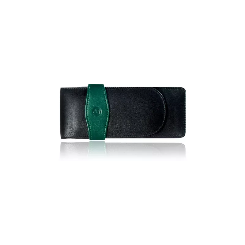 Pelikan TG32 portapenne in pelle vera nero-verde 924092