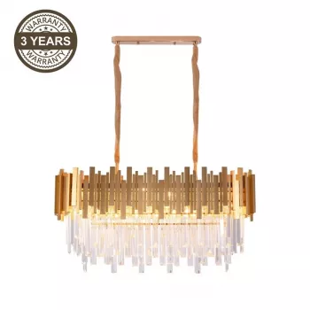 Lampada a sospensione SANNA 8XE14 nero