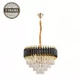 Lampada a sospensione LANNA 2200091L 6xE14 nera