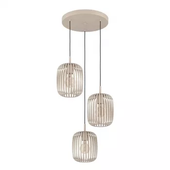 PENDING ROMAZZINA 3XE27 900687 SAND - lampada a sospensione da soffitto 3 luci E27, finitura sabbia, altezza regolabile, dimmerabile