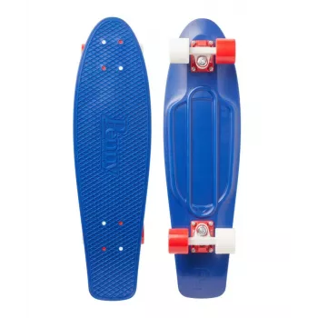 Penny Cruiser 27 blu rosso ruote bianche
