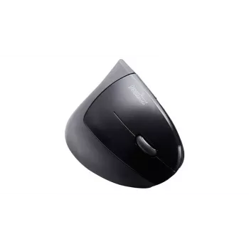Perixx PERIMICE-713 mouse verticale ergonomico wireless, per destrimani, ottico, 2000 DPI, 2,4 GHz, ricevitore nano, nero