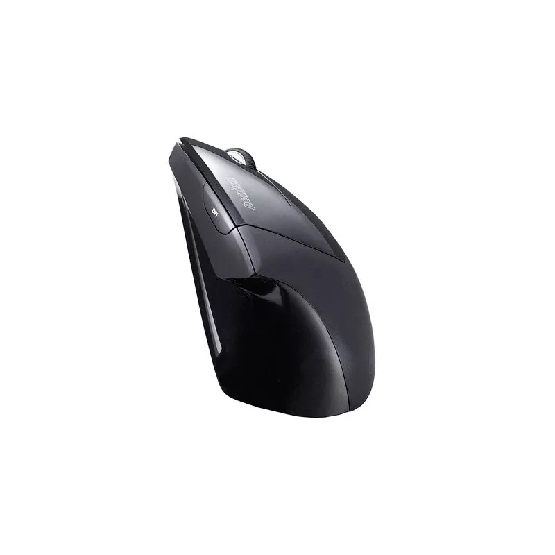 Perixx PERIMICE-713 mouse verticale ergonomico wireless, per destrimani, ottico, 2000 DPI, 2,4 GHz, ricevitore nano, nero