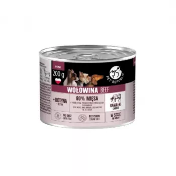 PET REPUBLIC Chunks with Beef in Sauce – cibo umido per cani – 200g