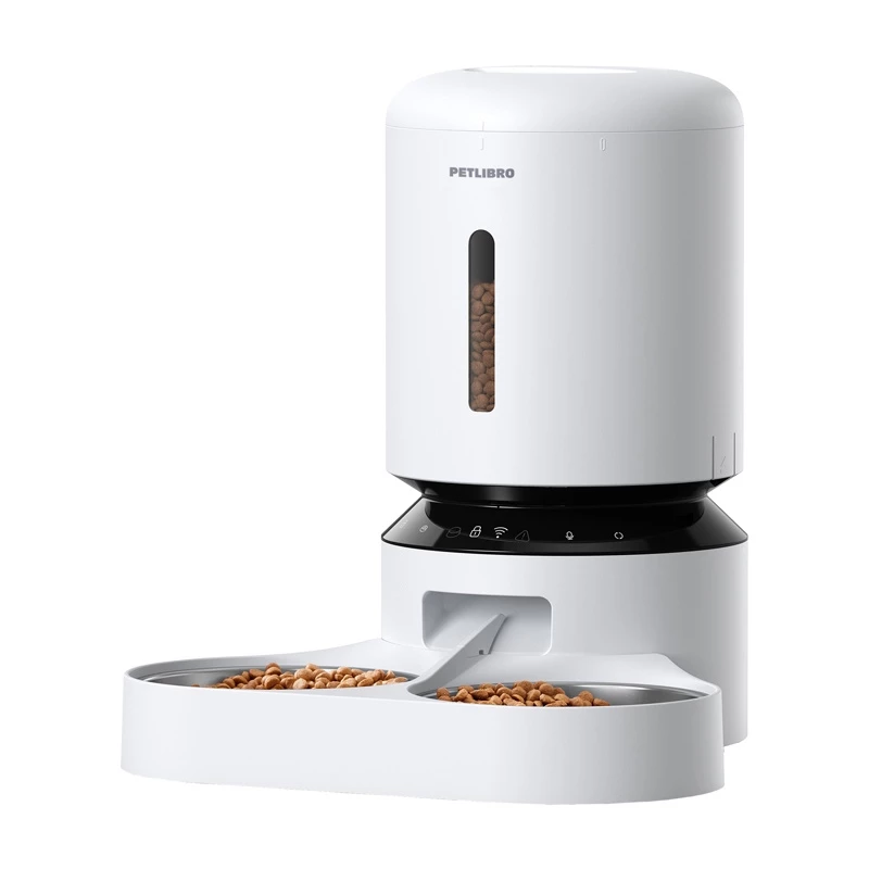 PETLIBRO Granary Ciotola per cibo con doppia ciotola, WiFi, 5L, bianco