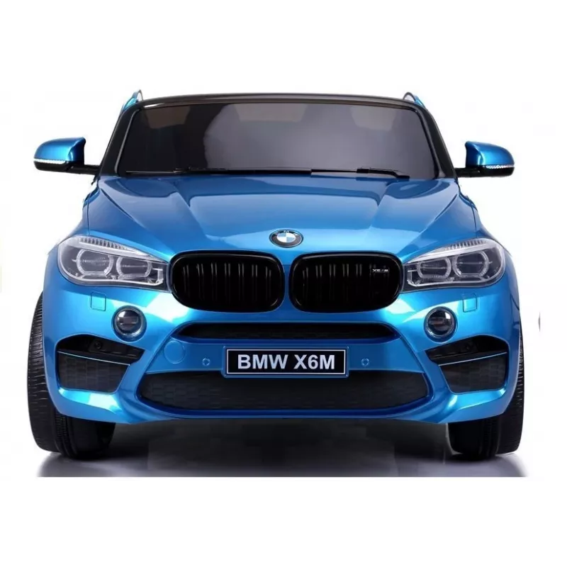 PETMEX Auto a batteria per bambini BMW X6M blu verniciata
