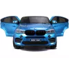 PETMEX Auto a batteria per bambini BMW X6M blu verniciata