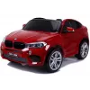 PETMEX Auto a batteria BMW X6M SUV con luci LED e MP3 rosso verniciato