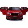 PETMEX Auto a batteria BMW X6M SUV con luci LED e MP3 rosso verniciato
