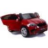 PETMEX Auto a batteria BMW X6M SUV con luci LED e MP3 rosso verniciato