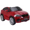 PETMEX Auto a batteria BMW X6M SUV con luci LED e MP3 rosso verniciato