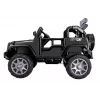 PETMEX Jeep a batteria HP012 per bambini con luci LED e MP3, nero