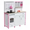 Cucina giocattolo in legno per bambini PETMEX Paula Rosa Bianco con elementi apribili