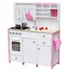 Cucina giocattolo in legno per bambini PETMEX Paula Rosa Bianco con elementi apribili