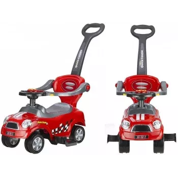 PETMEX ride on con guida rosso