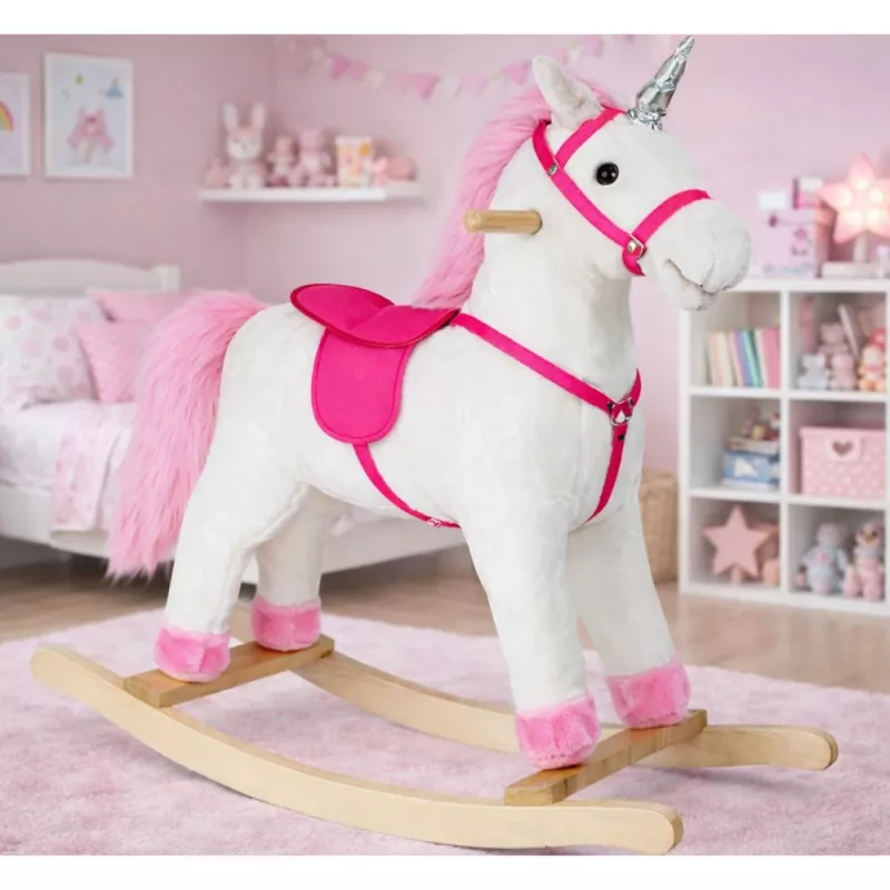 Cavallo a dondolo PETMEX Unicorno Bianco 74cm 2252