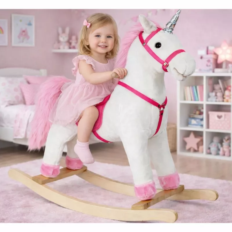 Cavallo a dondolo PETMEX Unicorno Bianco 74cm 2252