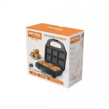 Petra PT5921DEKF Cake Maker - 7 mini cake/cupcake/donut, 700W, antiaderente, nero