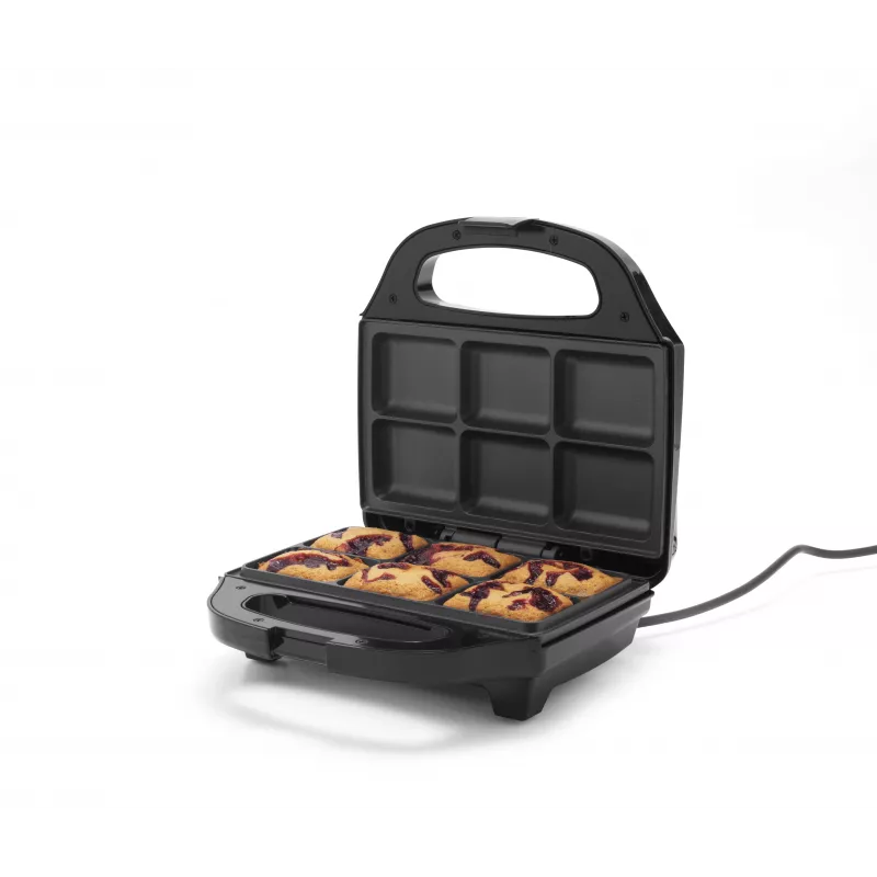 Petra PT5921DEKF Cake Maker – 7 mini torte/cupcake/ciambelle, 700W, antiaderente, nero