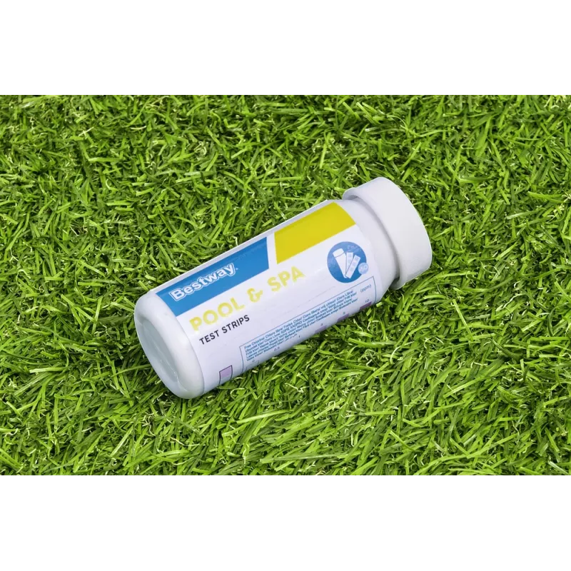 PH Pool Tester Bestway 58142 - 50 strisce test acqua per cloro libero, pH, alcalinità totale
