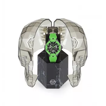 Philipp Plein orologio da uomo automatico PWPFA0624 46mm acciaio inossidabile nero silicone