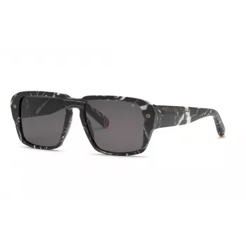 Philipp Plein Occhiali da sole uomo SPP081-550Z21 nero/grigio 55/17/145 mm