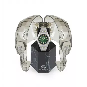 Philipp Plein Orologio uomo PWPMA0224 43mm quadrante nero cinturino in silicone