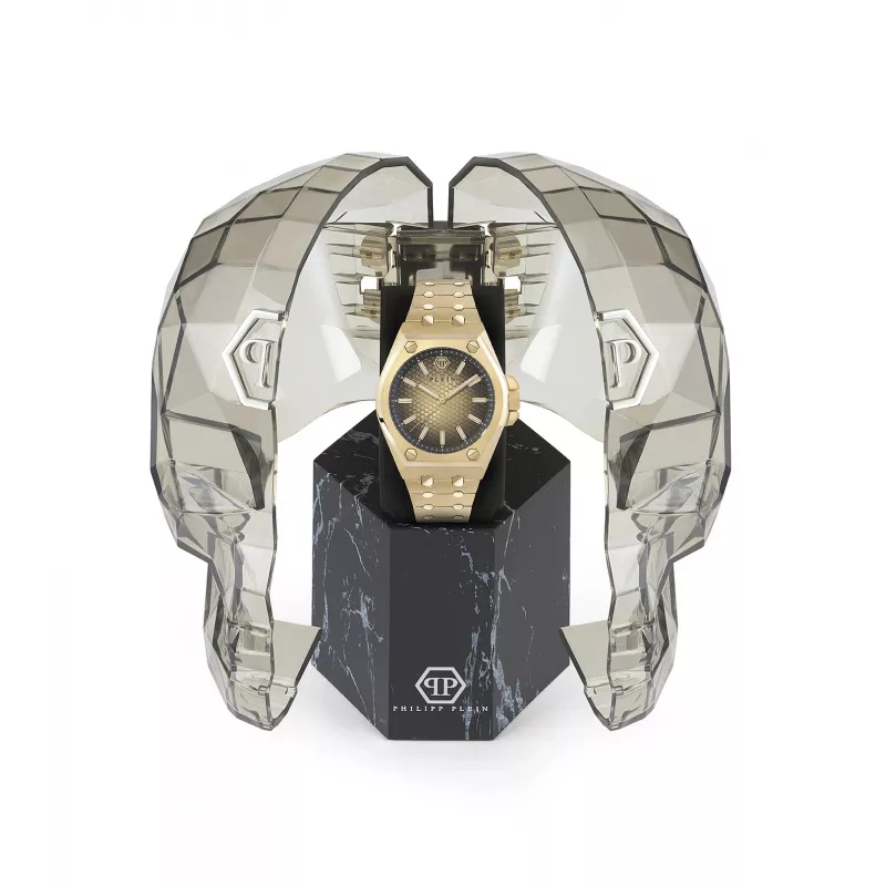 Philipp Plein orologio da uomo PWPMA0324 43mm quadrante scheletrato nero cinturino in silicone