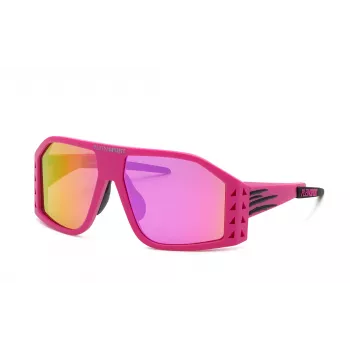 Philipp Plein Sport Occhiali da sole uomo SSP002616YLR - Montatura rettangolare nera con lenti grigie