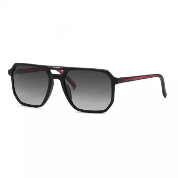 Philipp Plein Sport Occhiali da sole da uomo SSP032-580703 - montatura nera, lenti grigie - 58/19/145 mm
