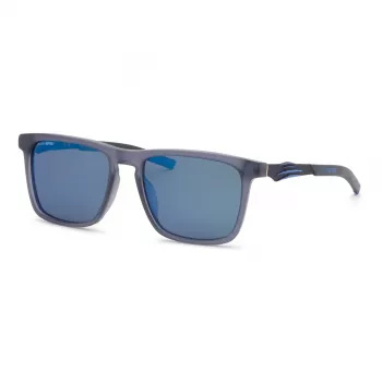 Philipp Plein Sport Occhiali da sole uomo SSP038-57UA1P - Montatura nera, lenti grigie polarizzate, 57/18/145 mm