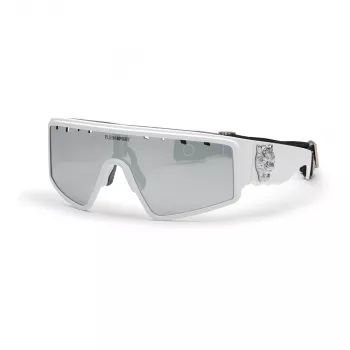 Philipp Plein Sport SSP007V995WWX occhiali da sole uomo - montatura nera, lenti grigio fumo