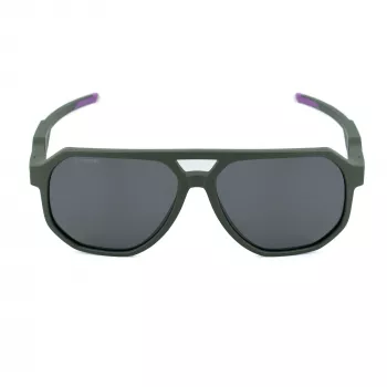 PHILIPP PLEIN SPORT SSP014-61J97P Occhiali da sole da uomo - Montatura nera, lenti polarizzate grigie, 61/15/135 mm