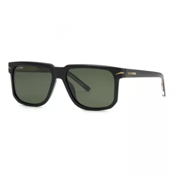 Philipp Plein Sport SSP037-59700P Occhiali da sole da uomo polarizzati, montatura nera, lenti grigie, 59/16/150 mm