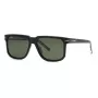 Philipp Plein Sport SSP037-59700P Occhiali da sole da uomo polarizzati, montatura nera, lenti grigie, 59/16/150 mm