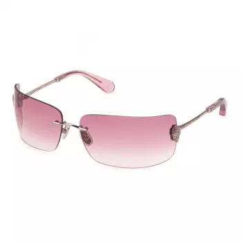Philipp Plein SPP027V950A39 Occhiali da sole donna quadrati - montatura in acetato nero lenti grigie 95mm