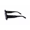 Philipp Plein SPP047-0Z21 Occhiali da sole uomo montatura nera lenti grigie 99mm