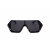 Philipp Plein SPP047-0Z21 Occhiali da sole uomo montatura nera lenti grigie 99mm