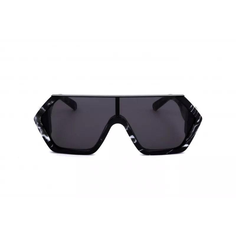 Philipp Plein SPP047-0Z21 Occhiali da sole uomo montatura nera lenti grigie 99mm