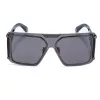 Philipp Plein SPP096M990I86 Occhiali da sole uomo Pilot Aviator metallo nero grigio sfumato UV400 99mm