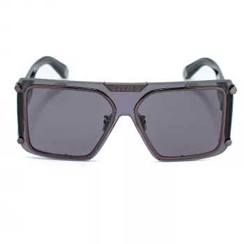 Philipp Plein SPP096M990I86 Occhiali da sole uomo Pilot Aviator metallo nero grigio sfumato UV400 99mm