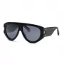 Occhiali da sole uomo Philipp Plein SPP127M60700G - montatura in acetato nera, lenti grigio scuro, 60/13/145 mm