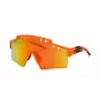 Philipp Plein SSP001-99B55A Occhiali da sole uomo Shield Montatura nera Lenti grigie 99/0/130 mm