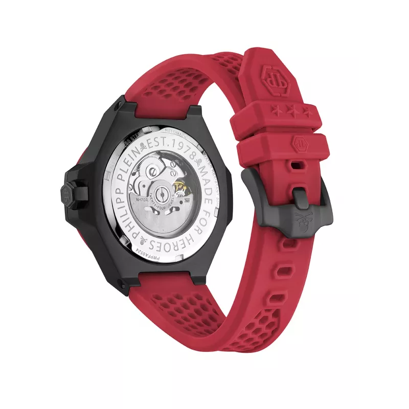 Philipp Plein The $kull King Orologio al quarzo uomo PWPFA0524 44 mm Silicone nero