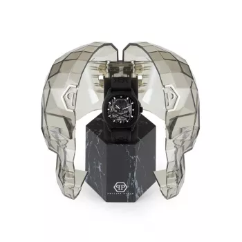 Orologio automatico uomo Philipp Plein The Skeleton PWRAA0923 42mm silicone nero