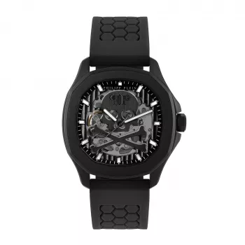 Orologio automatico uomo Philipp Plein The Skeleton PWRAA0923 42mm silicone nero