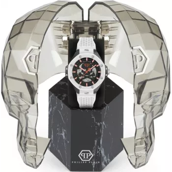 Philipp Plein The Skeleton Orologio automatico uomo PWPFA0724 46mm silicone nero