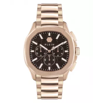 Philipp Plein The Skeleton Orologio al quarzo uomo PWSAA0623 44mm Cinturino in silicone nero