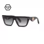 Philipp Plein Occhiali da sole donna Cat-Eye SPP172S530700 Nero Grigio Sfumato 53mm